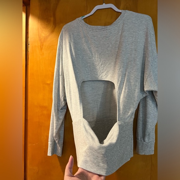 Grey Express sweatshirt with open back design - Picture 3 of 4